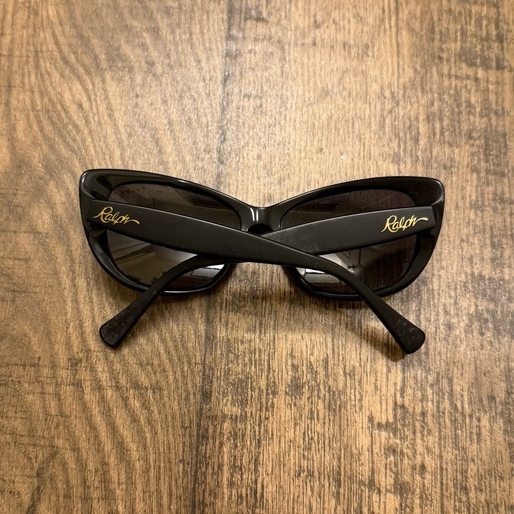 Polo Ralph Lauren Black Cat-Eye Sunglasses - Picture 2 of 4